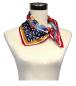 Preview: Foulard Shawl Silk Satin Red White Blue